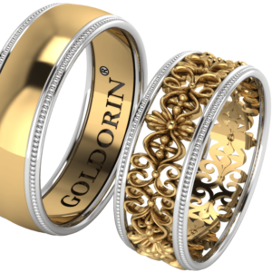Zlaté snubní prsteny Amour