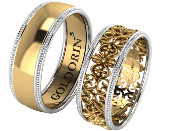 Zlaté snubní prsteny Amour