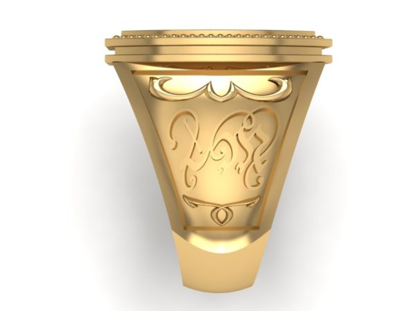Zlatý pánský prsten s polodrahokamy Tommaso