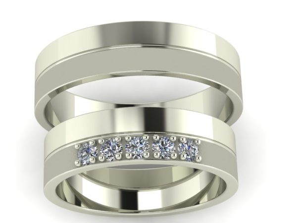 Zlaté snubní prsteny Basic 1
