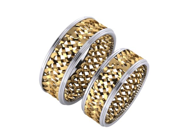 Zlaté snubní prsteny Patricie light