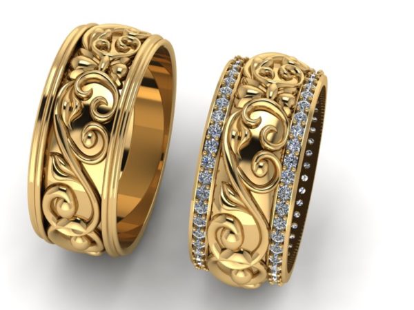 Zlaté snubní prsteny Sofie 2
