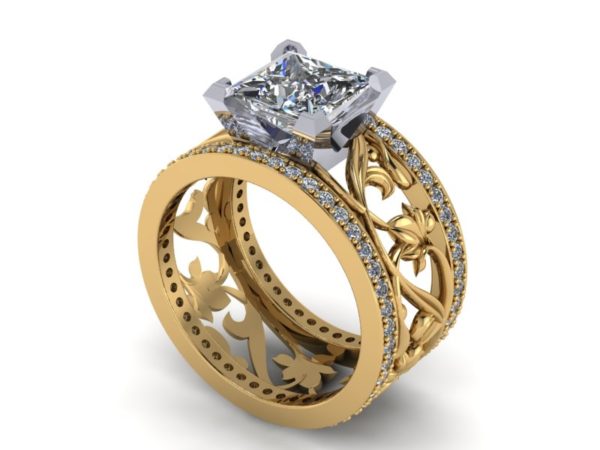 Zlatý dámský prsten PARIS