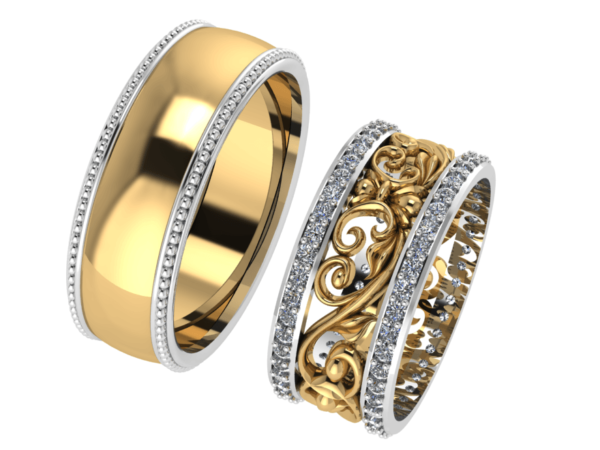 Zlaté snubní prsteny Sofie 2