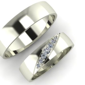 Zlaté snubní prsteny Basic 2