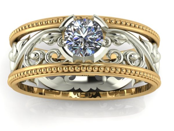 Zlatý dámský prsten Diamsofie