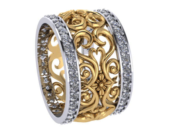 Zlatý dámský prsten Catherine
